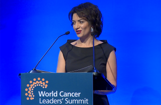 Armenian PM’s spouse delivers speech at World Cancer Leaders’ Summit
