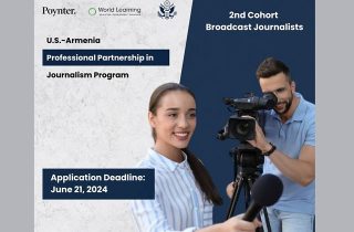 U.S. Embassy in Yerevan Announces Second Professional Exchange Program for Journalists