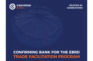 Converse Bank has been included in the list of Confirming Banks of the EBRD TFP