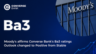 Moody’s affirms Converse Bank’s ratings and changes outlook to positive from stable.